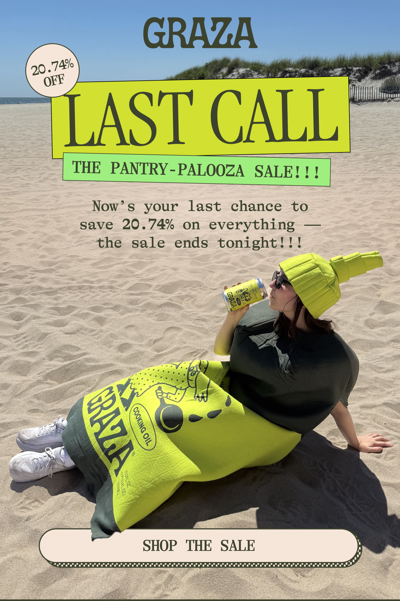 LAST CALL - 20.74% OFF EVERYTHING!!!  SHOP THE SALE