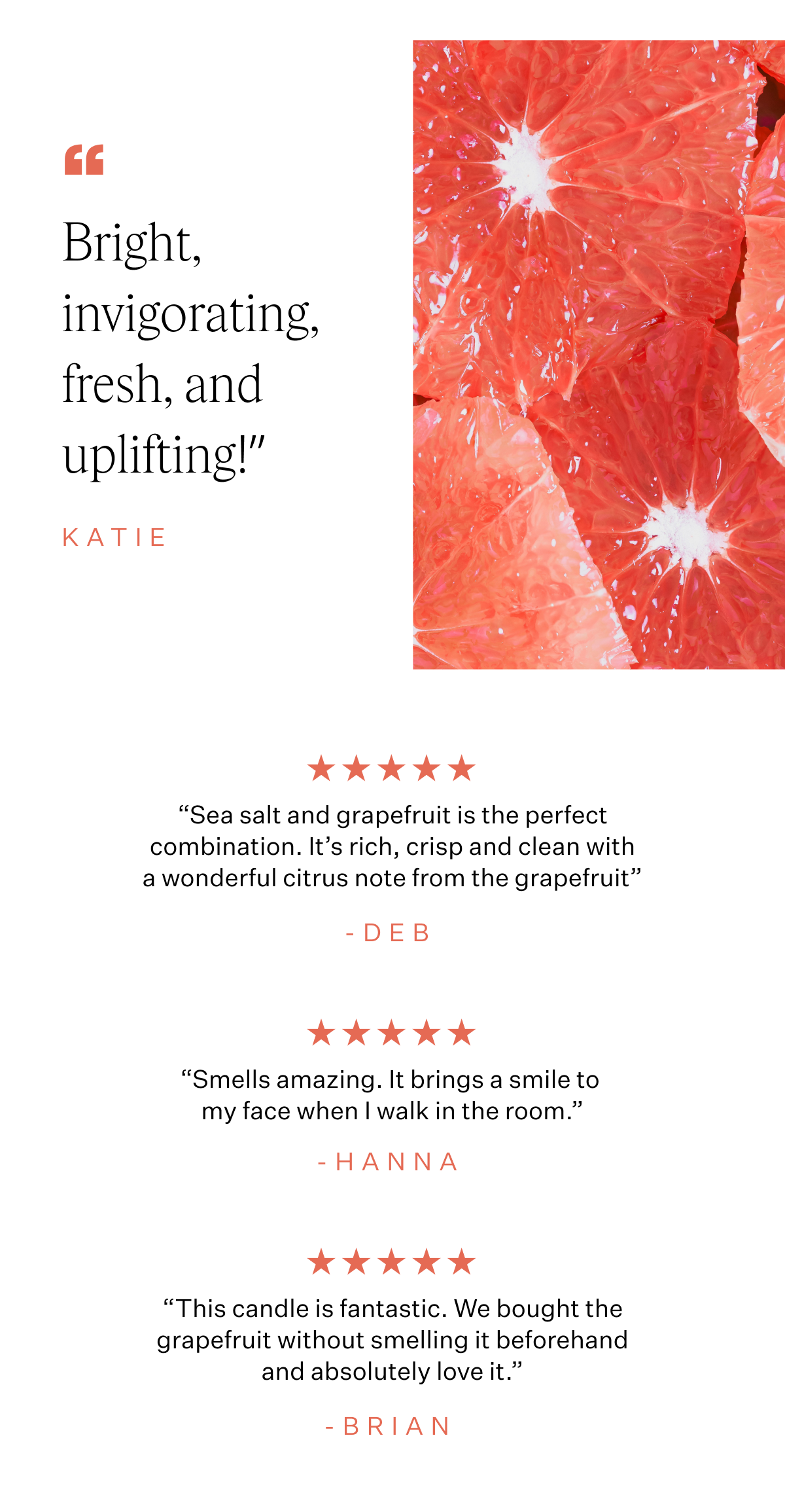 "Bright, invigorating, fresh, and uplifting!"