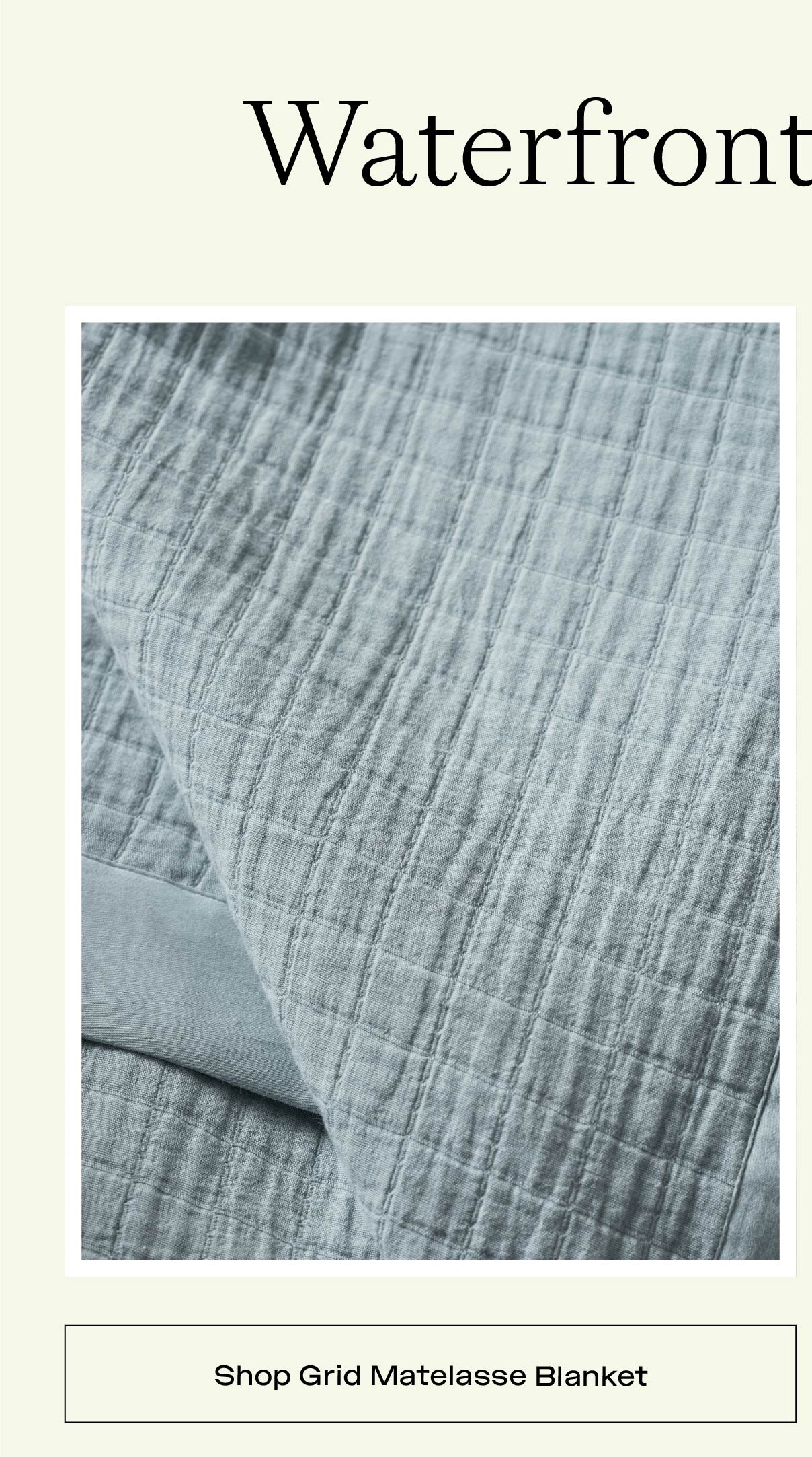 SHOP GRIDE MATELASSET BLANKET FROM THE WATERFRONT COLLECTION