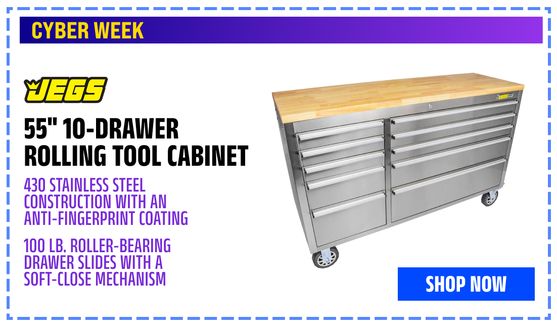 55" 10-Drawer Rolling Tool Cabinet