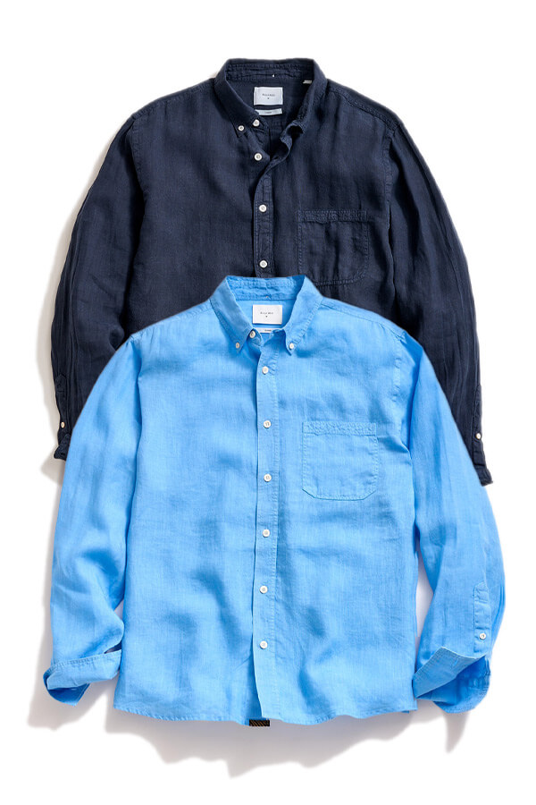 Tuscumbia Linen Shirt in French Blue
