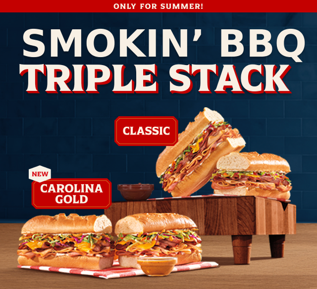 Smokin' BBQ Triple Stack.
