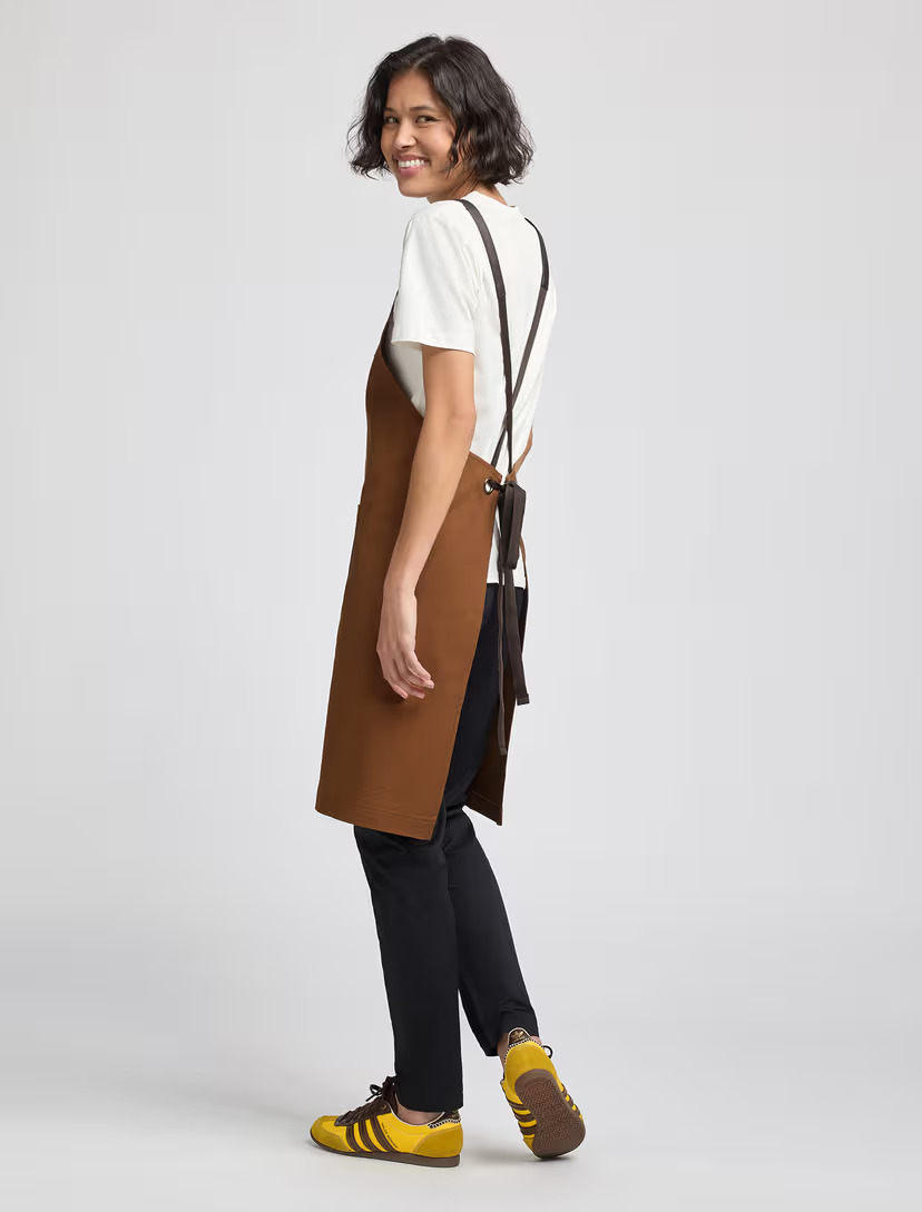Henry Bib Apron in Tobacco