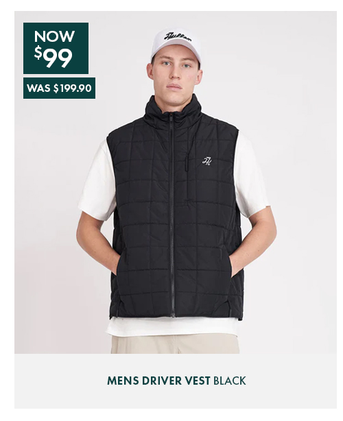 MENS DRIVER VEST BLACK