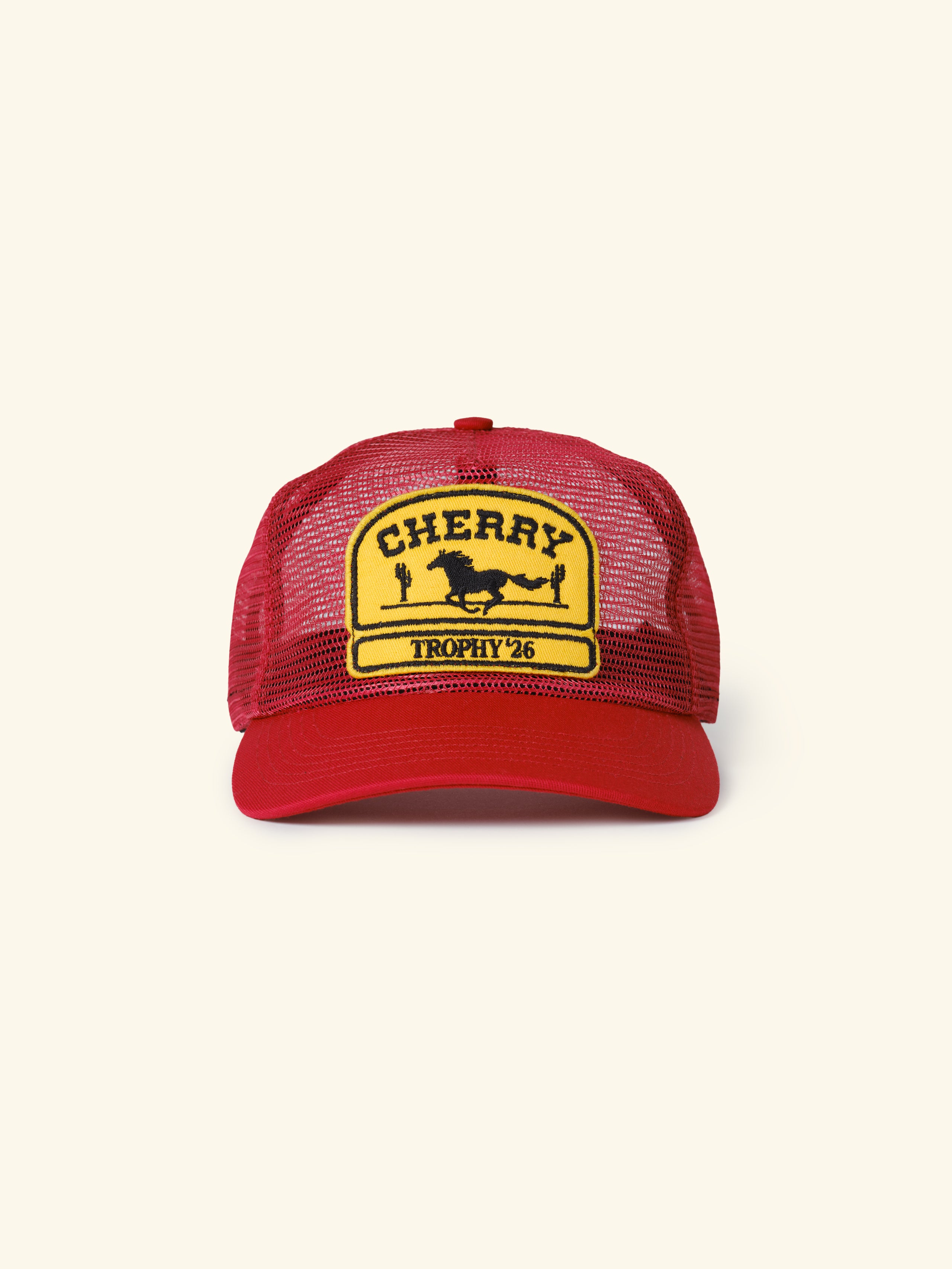 Image of Mesh 5 Panel Trucker (Red)