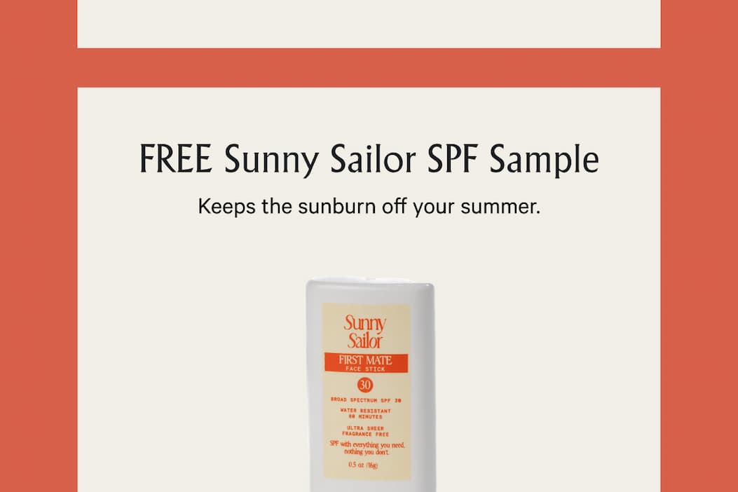 sunny sailor spf sample