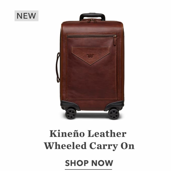 Kineño Leather Wheeled Carry On