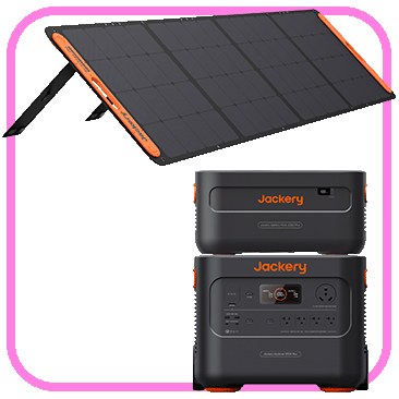Jackery Generator 4000 Kit, Explorer 2000Plus - Includes Battery Pack and Solar Panel