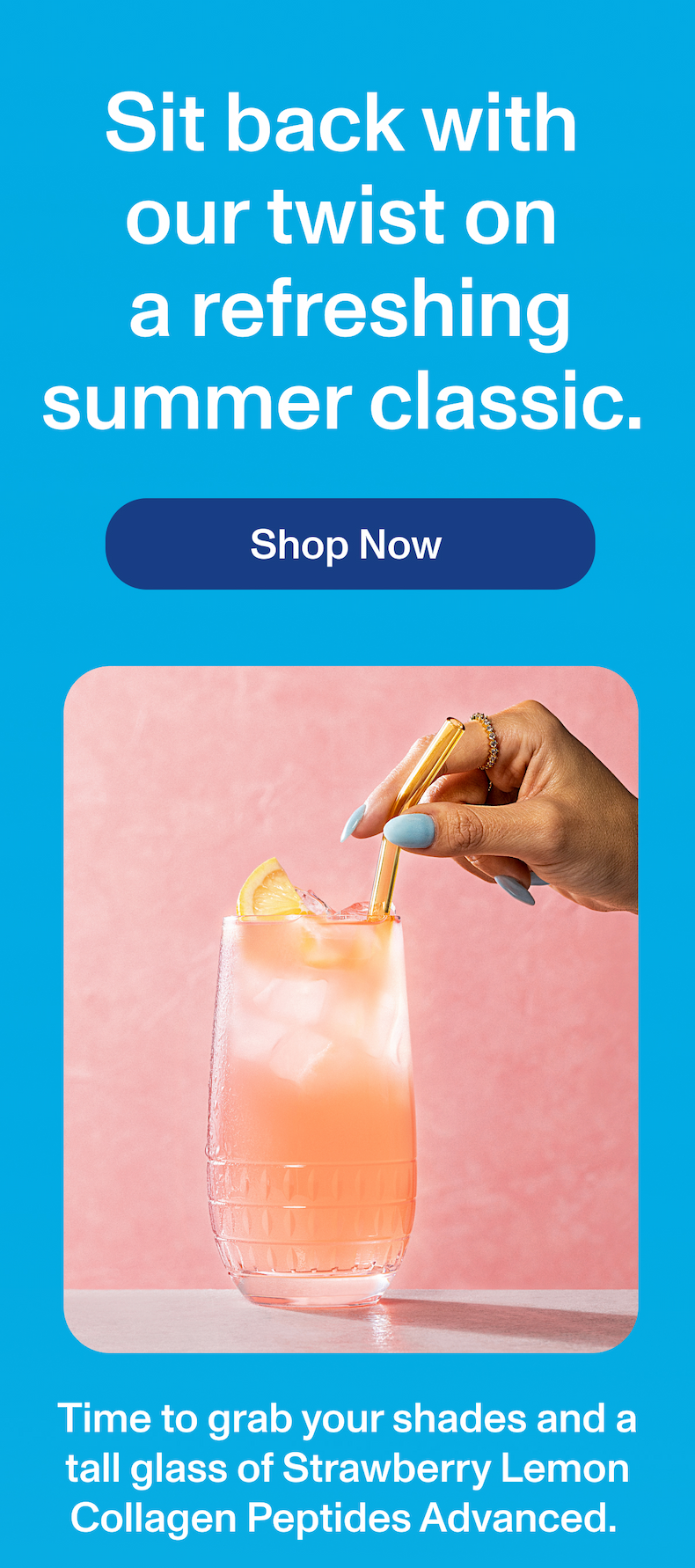 Strawberry Lemon Collagen Peptides Advanced