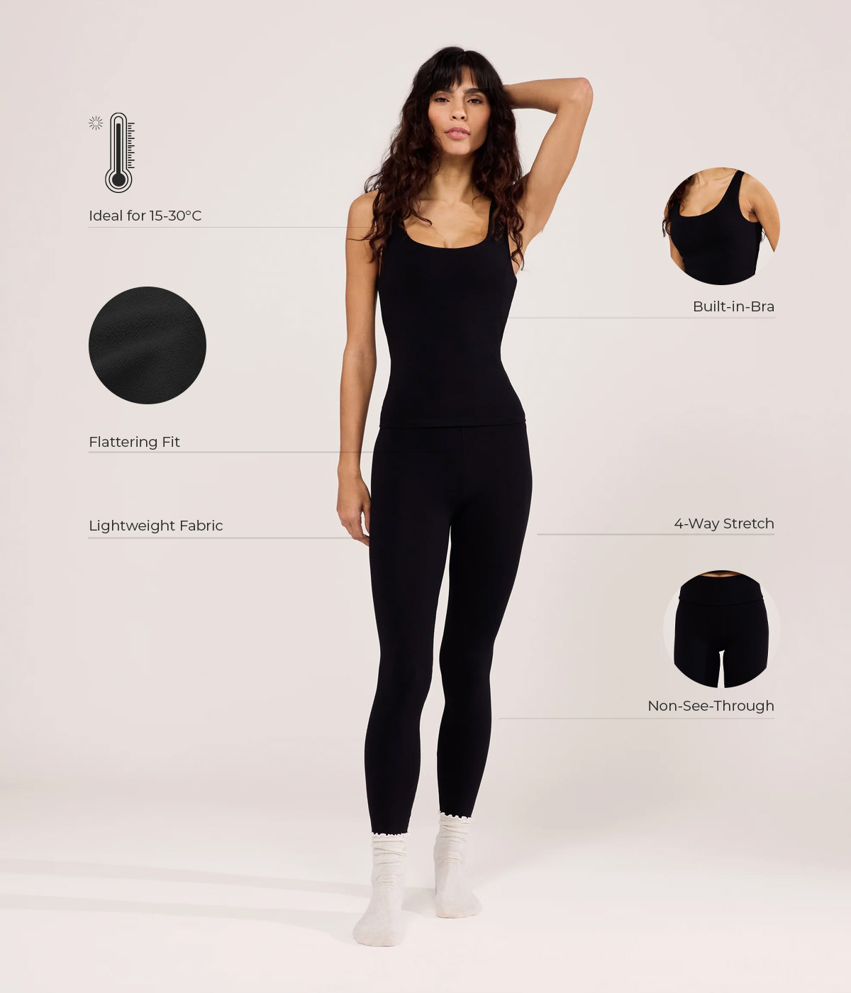 LIGHTWEIGHT LEGGINGS AND TANK