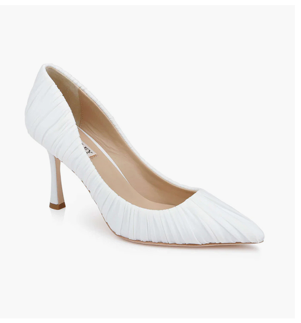 Veronika Ruched Pointed Toe Pumps