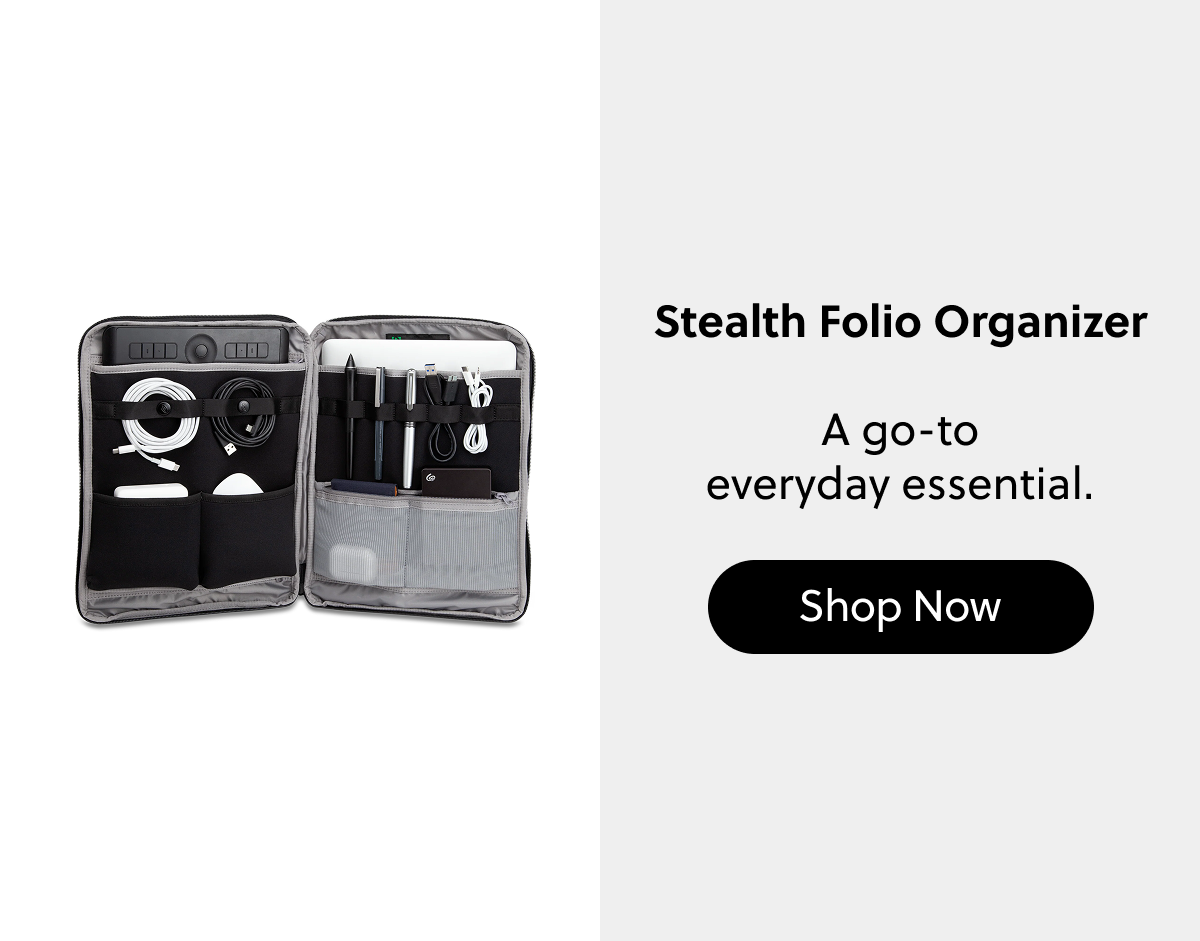 Stealth Folio Organizer  A go-to everyday essential.