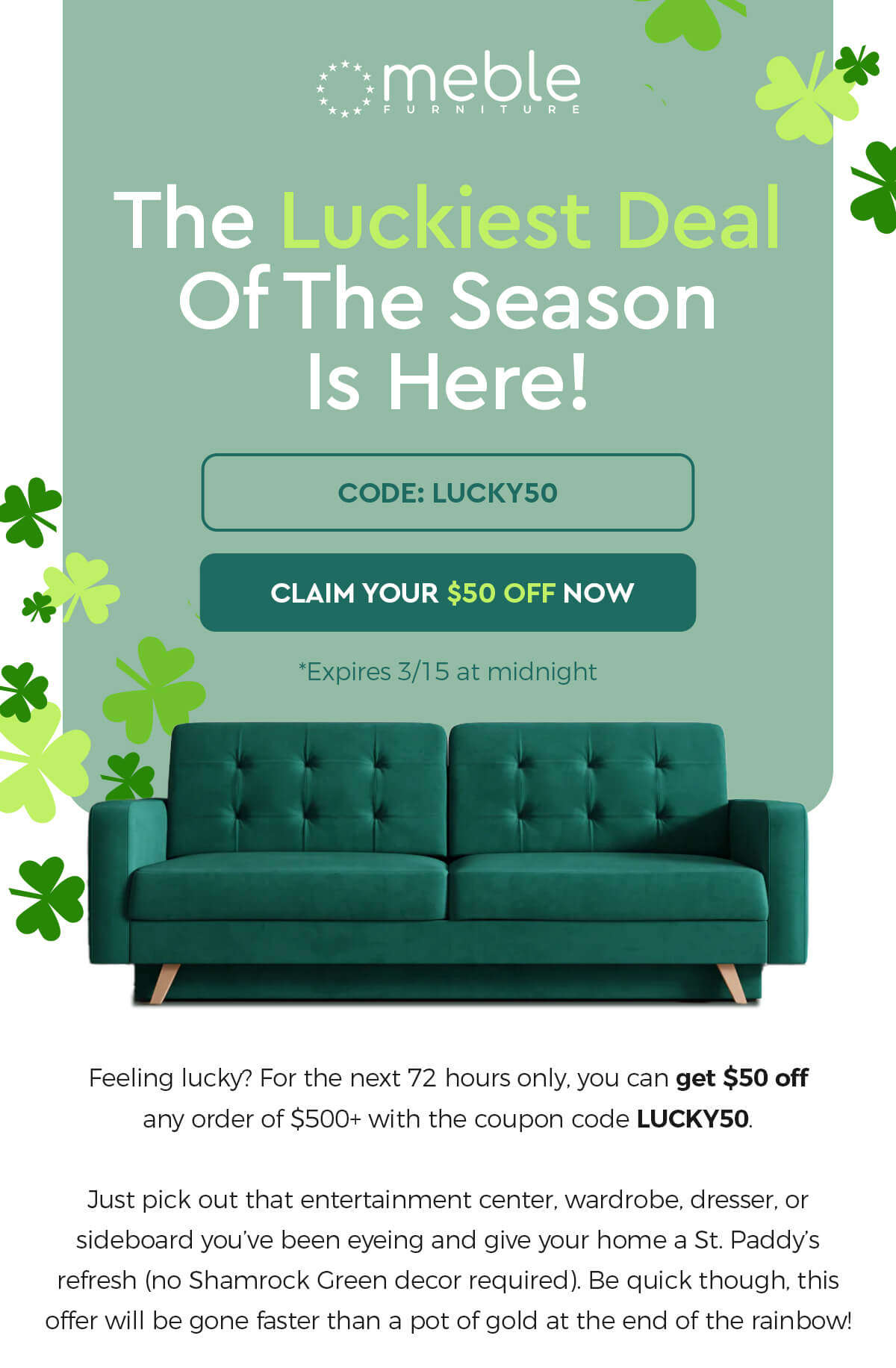 The Luckiest Deal Of The Season Is Here!