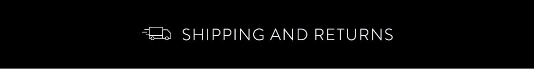 Shipping and returns
