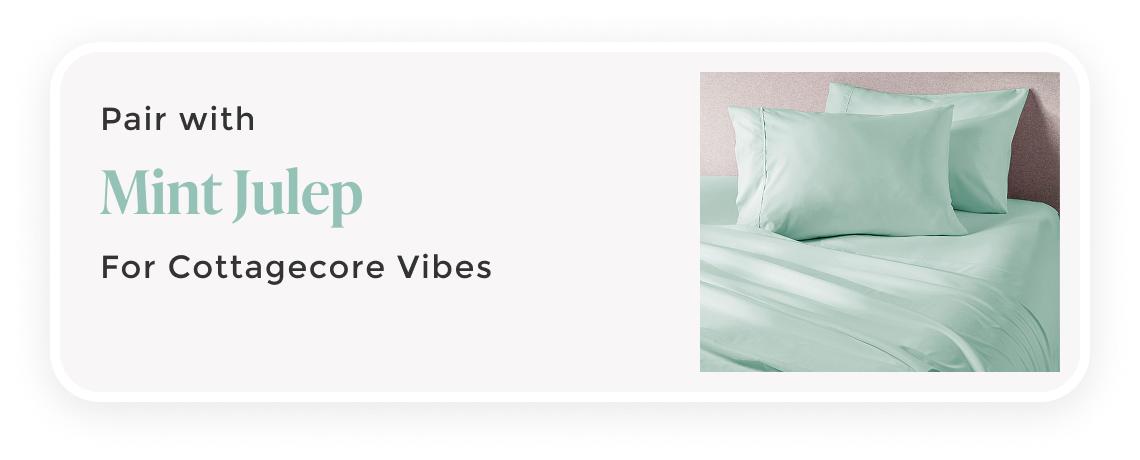 Pair with mint julep sheet set