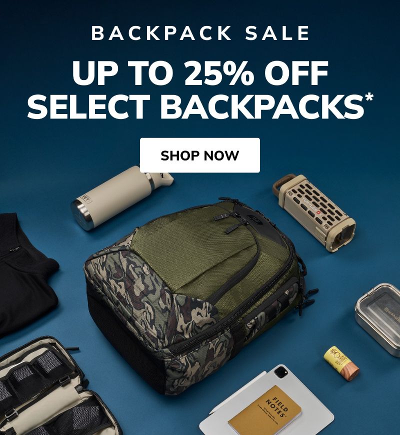 Backpack Sale: up to 25% off