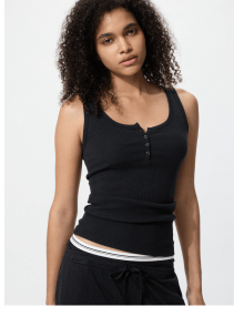 product7women0henley0neck0sleeveless0top