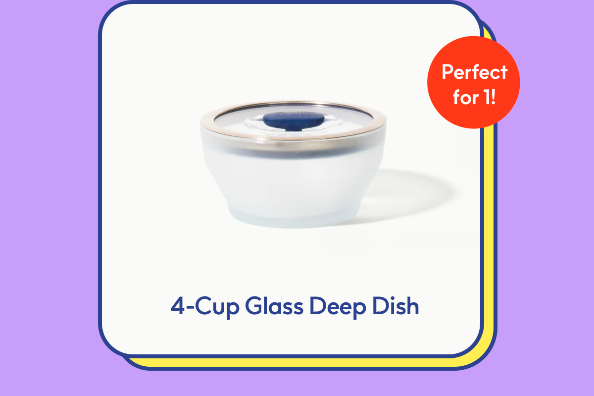 4-Cup Glass Deep Dish