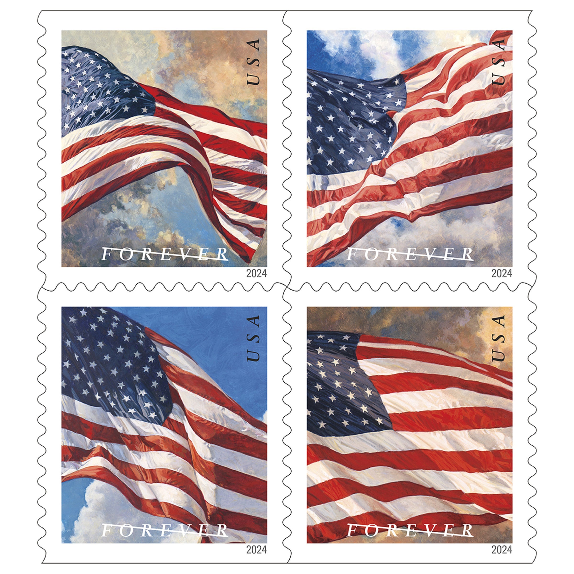 USPS First-Class Forever Stamp, 100-Count