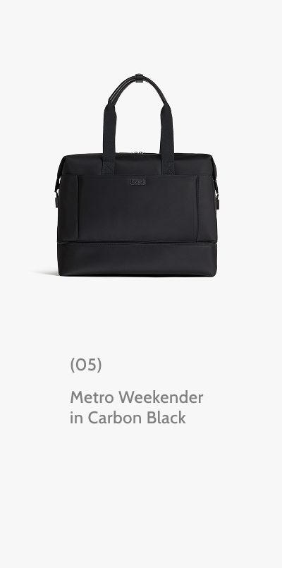 (05) Metro Weekender in Carbon Black.