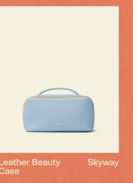 Leather Beauty Case Skyway