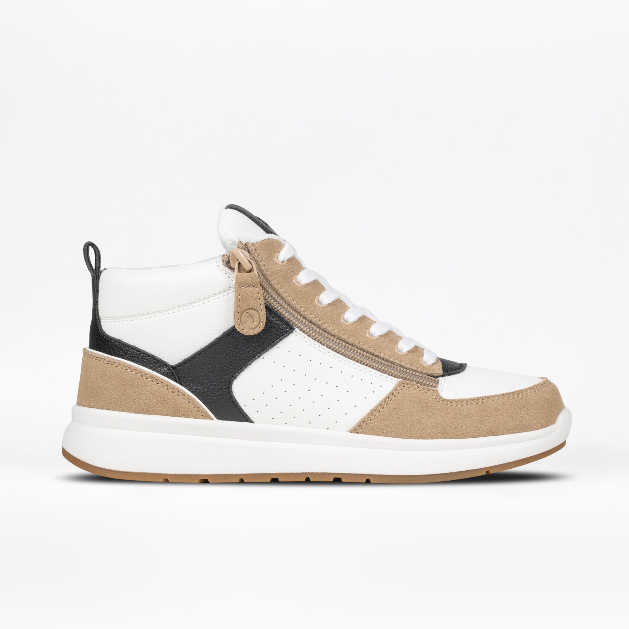 Women's White/Tan/Black BILLY Comfort DZ High - D (Women Wide) / 8 US Women