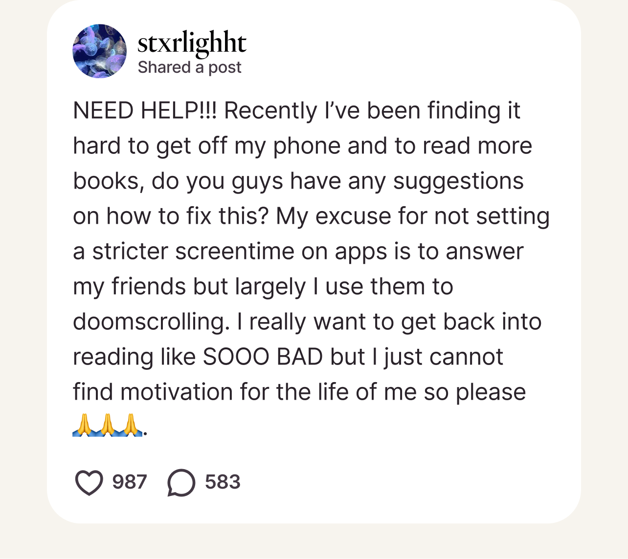 Post from stxrlighht