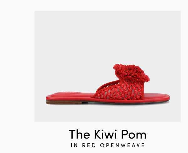 The Kiwi Pom In Red Openweave