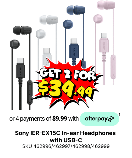 Sony IER-EX15C In-ear Headphones with USB-C 