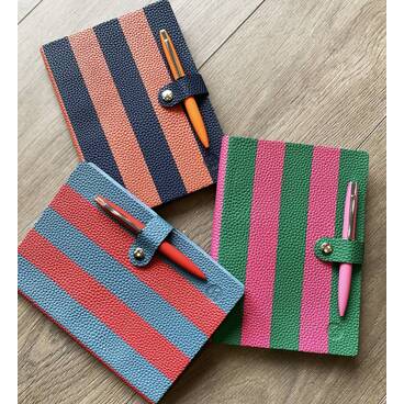 Personalised Striped Notebook