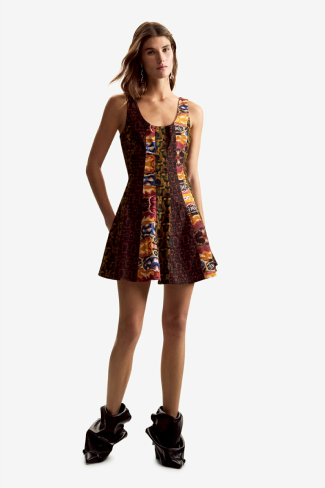 Strappy dress designed by Mr. Christian Lacroix