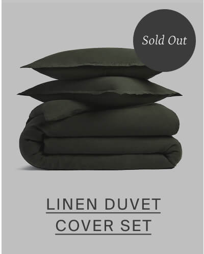 Linen duvet cover set. Sold out.
