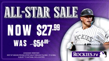 Rockies.TV All-Star Sale - Now only $27.99 for the rest of the season. In Rockies territory and subject to national exclusivities. Valid 7/6/2026 through 7/12/2026.