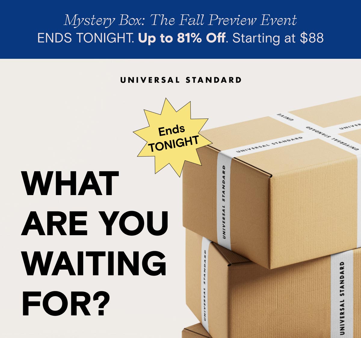 Mystery Box Ends Tonight