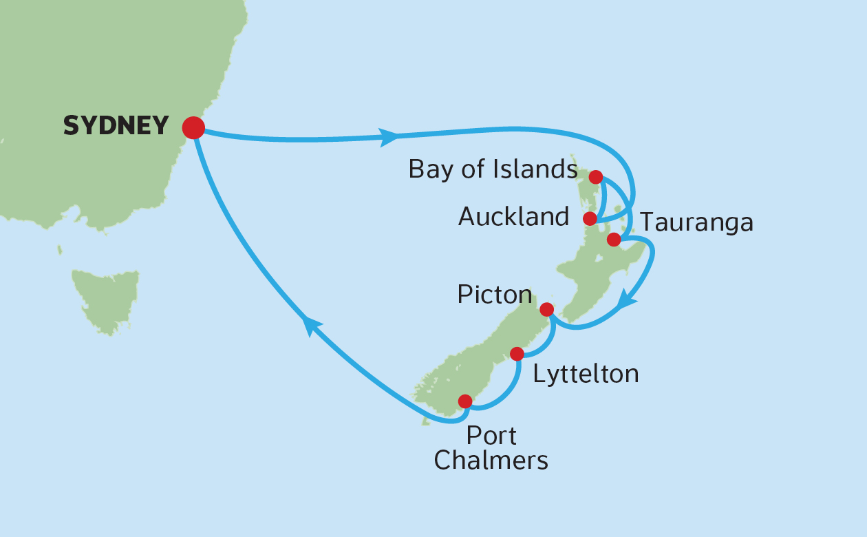 NEW ZEALAND <br>HIGHLIGHTS MAP