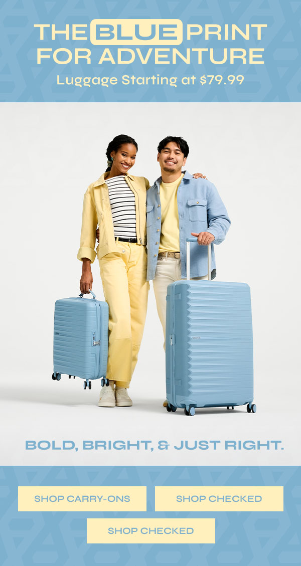 Shop Blue Luggage Starting at $79.99