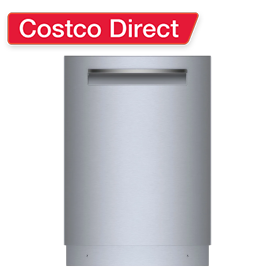 Bosch 500 Series Top Control Pocket Handle Dishwasher, Stainless Steel Tub, PureDry Technology, Ultra Quiet 44 dBa