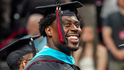 Sebastian Josephy Day at commencement 