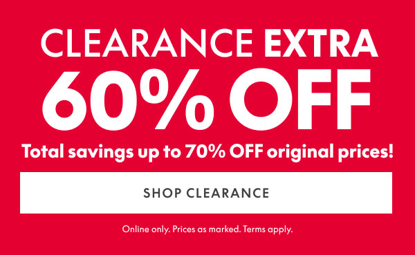 60% Off Clearance