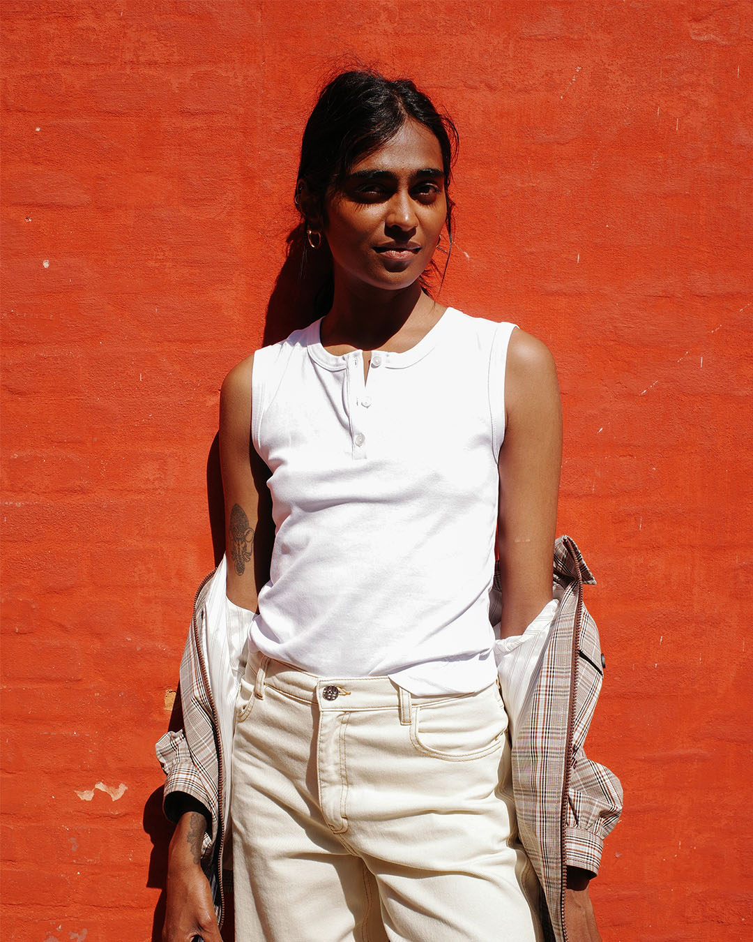 Girl in beige styles