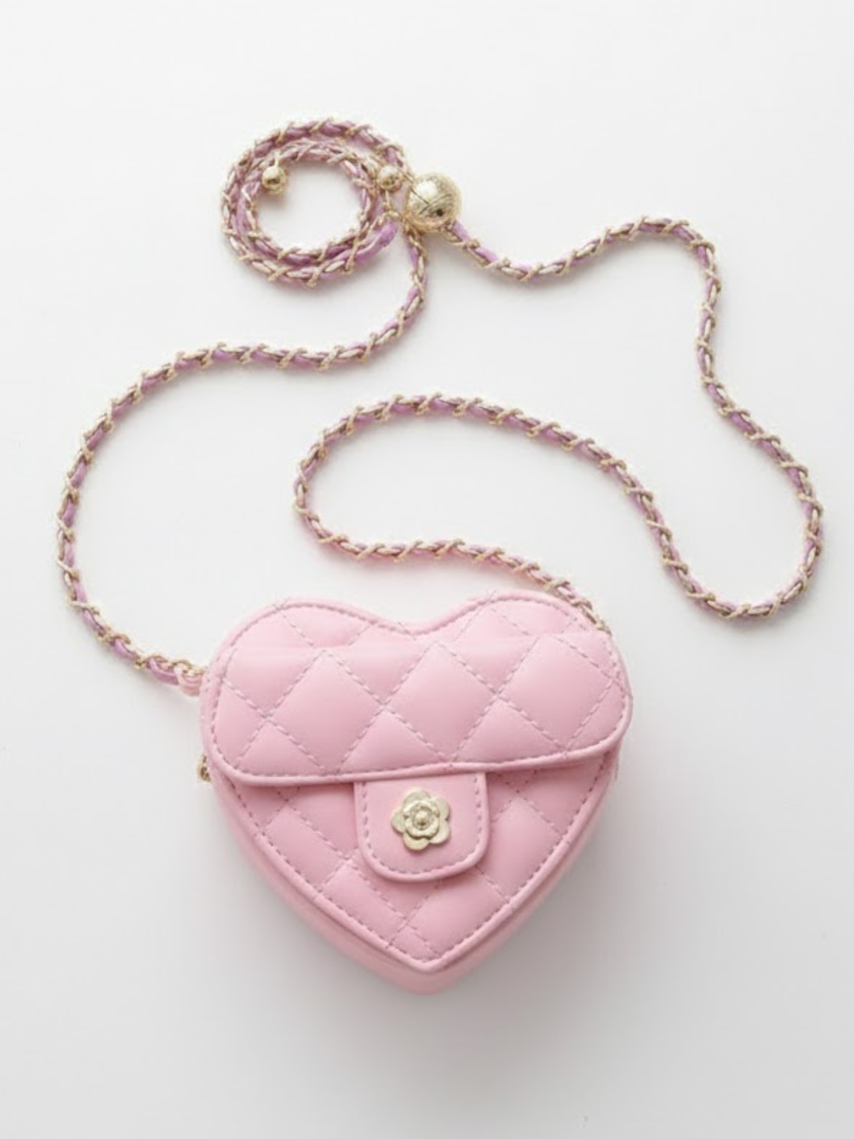 Image of Sweetheart Quilted Chain Crossbody Bag