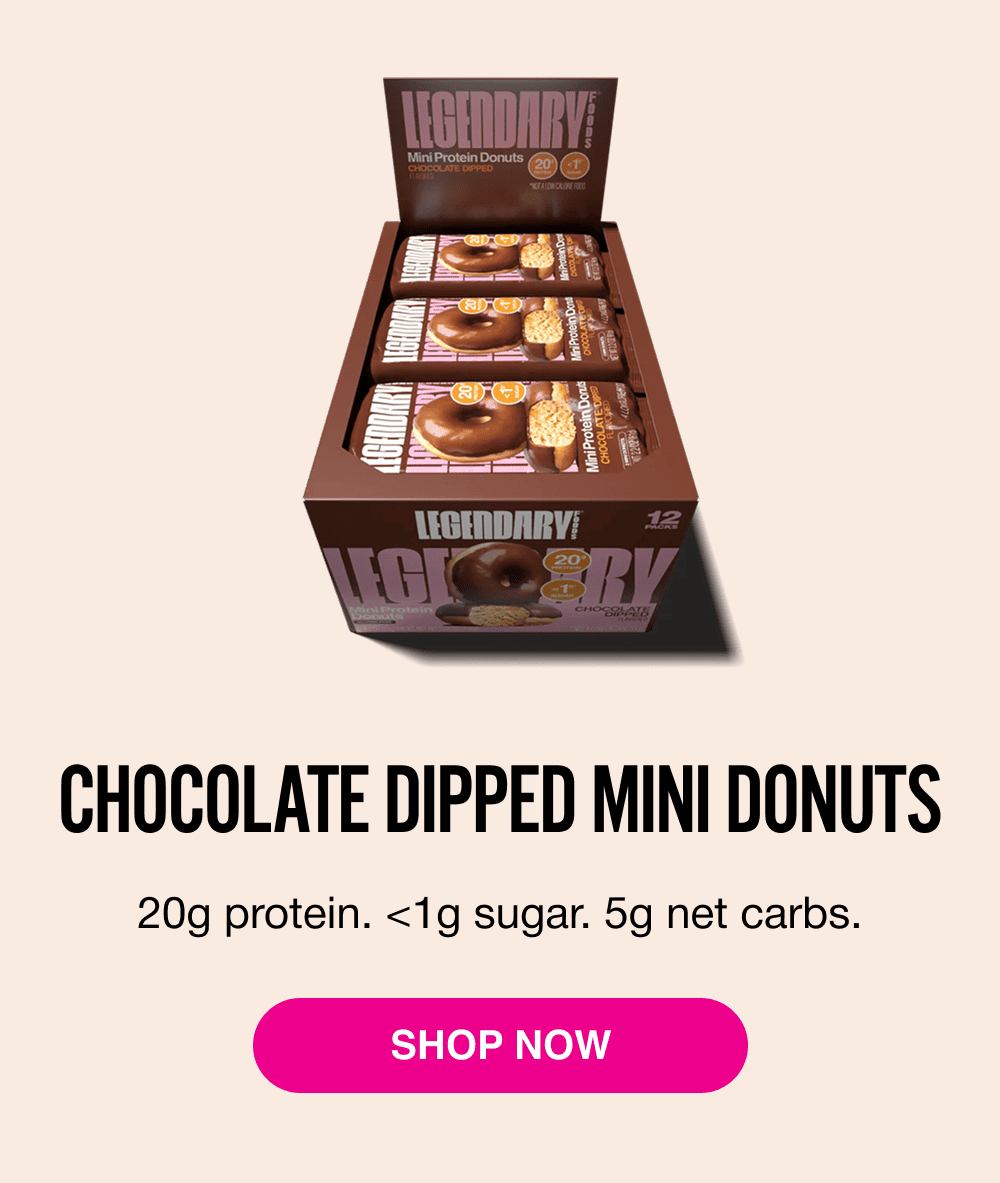 CHOCOLATE DIPPED MINI DONUTS