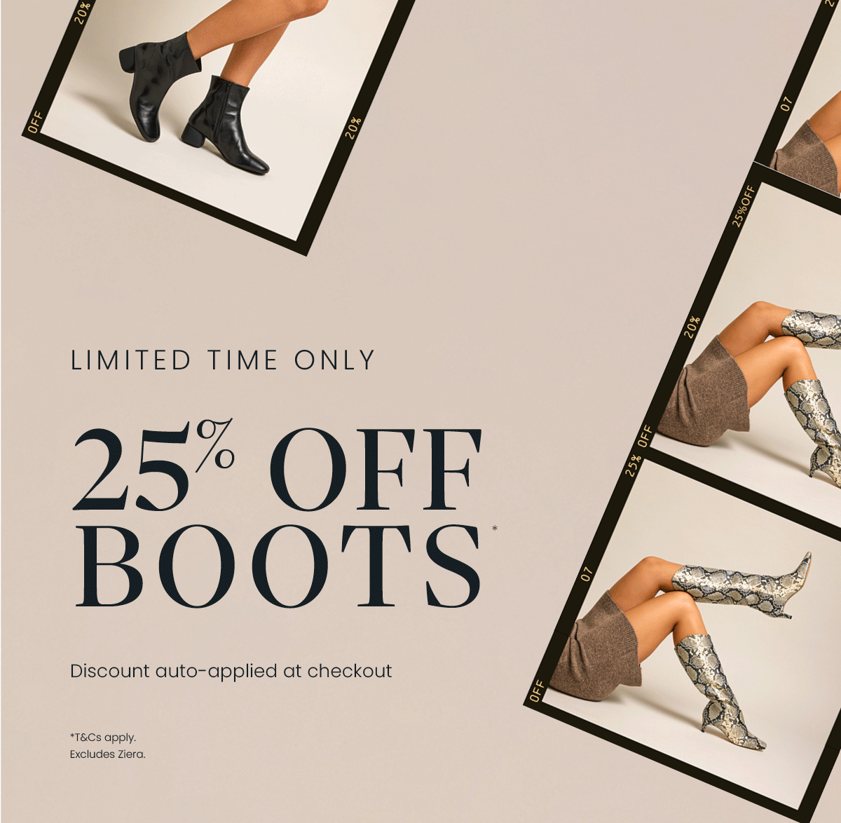25% OFF BOOTS