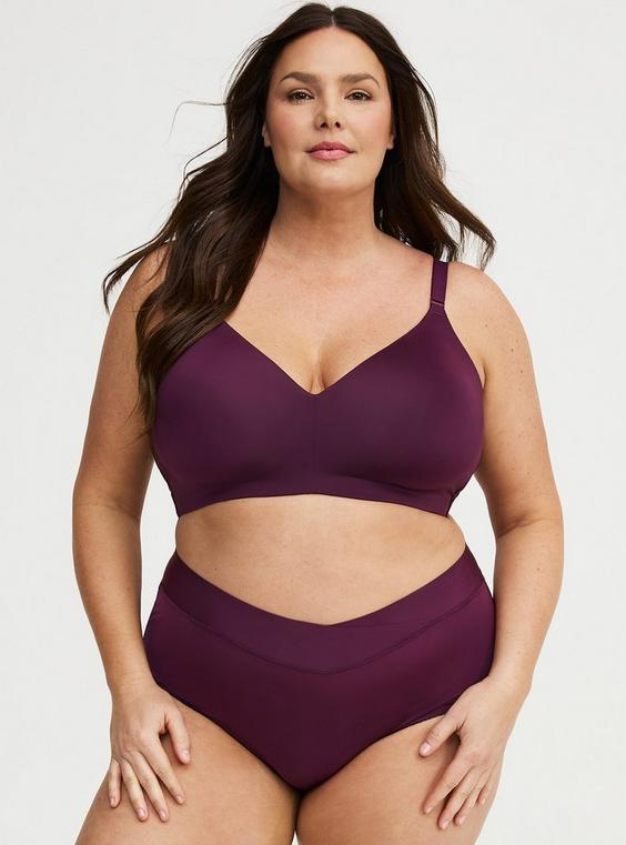 Second Skin Cross Front Mid-Rise Brief Panty