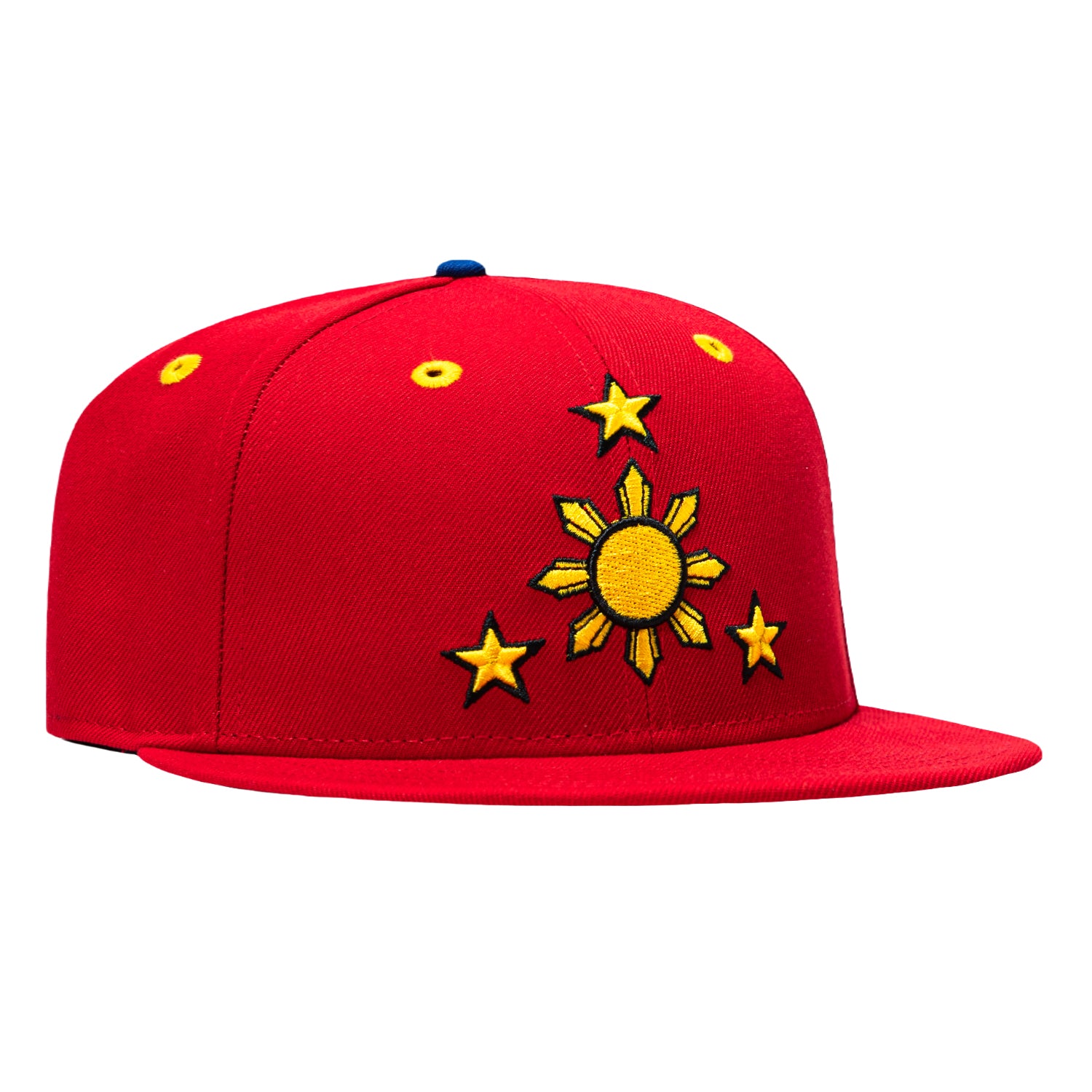 Image of New Era 59Fifty Filipino Flag Patch Hat -  Red
