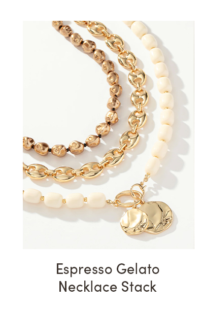 Espresso Gelato Necklace Stack