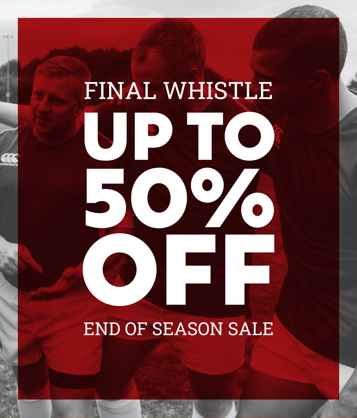 Up to 50% off.