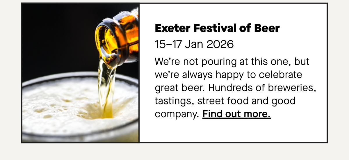 We’re not pouring at this one, but we’re always happy to celebrate great beer. Hundreds of breweries, tastings, street food and good company.