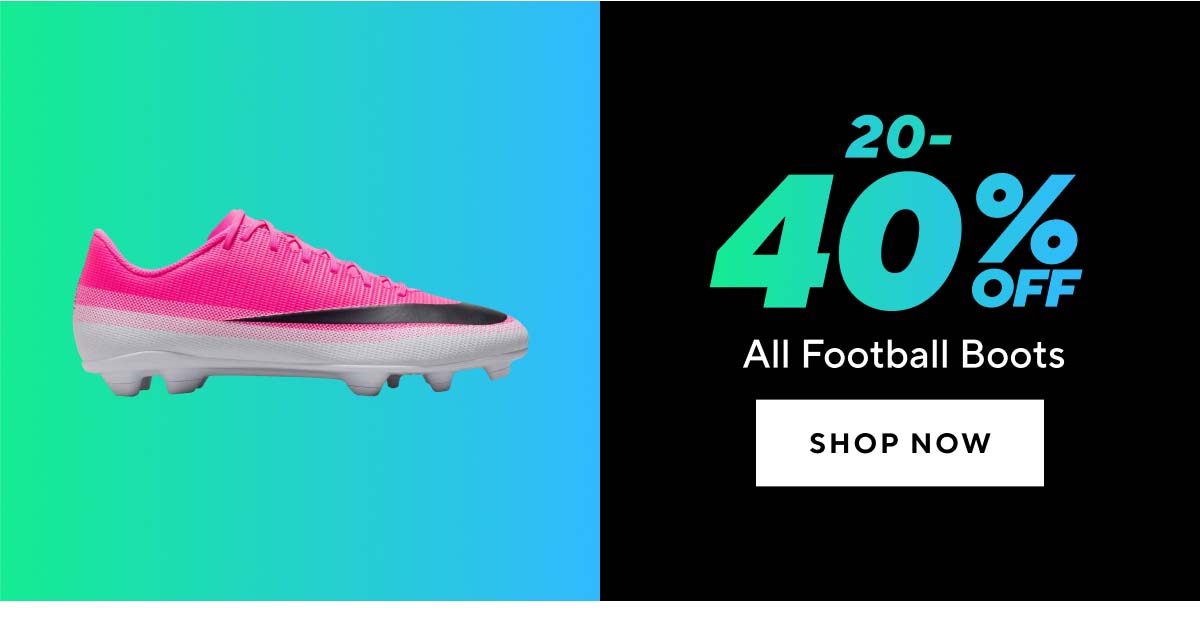 20-40% Off All Football Boots