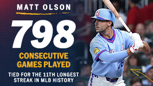 Matt Olson - 798th straight game